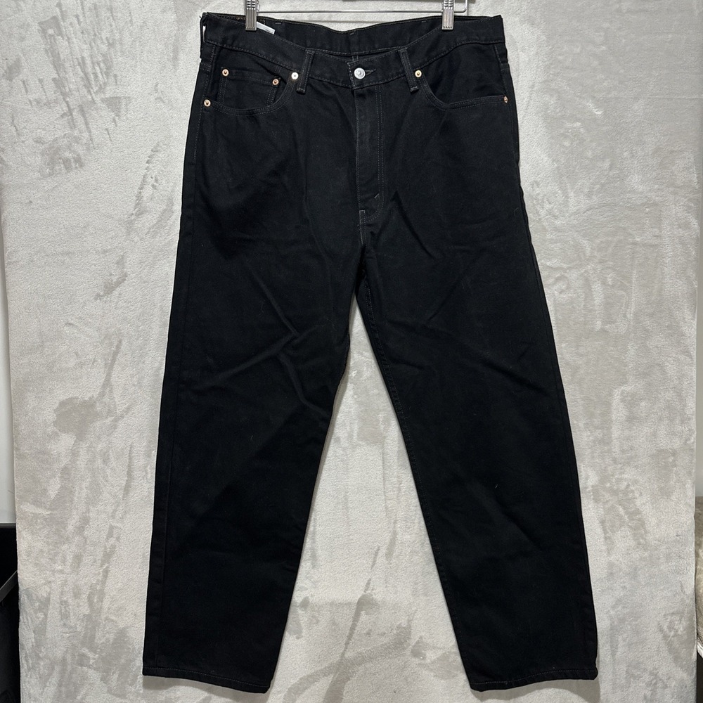 Levi's 550 Men's Jeans Size 38‎ Relaxed Fit Black Zip Fly Cotton Denim